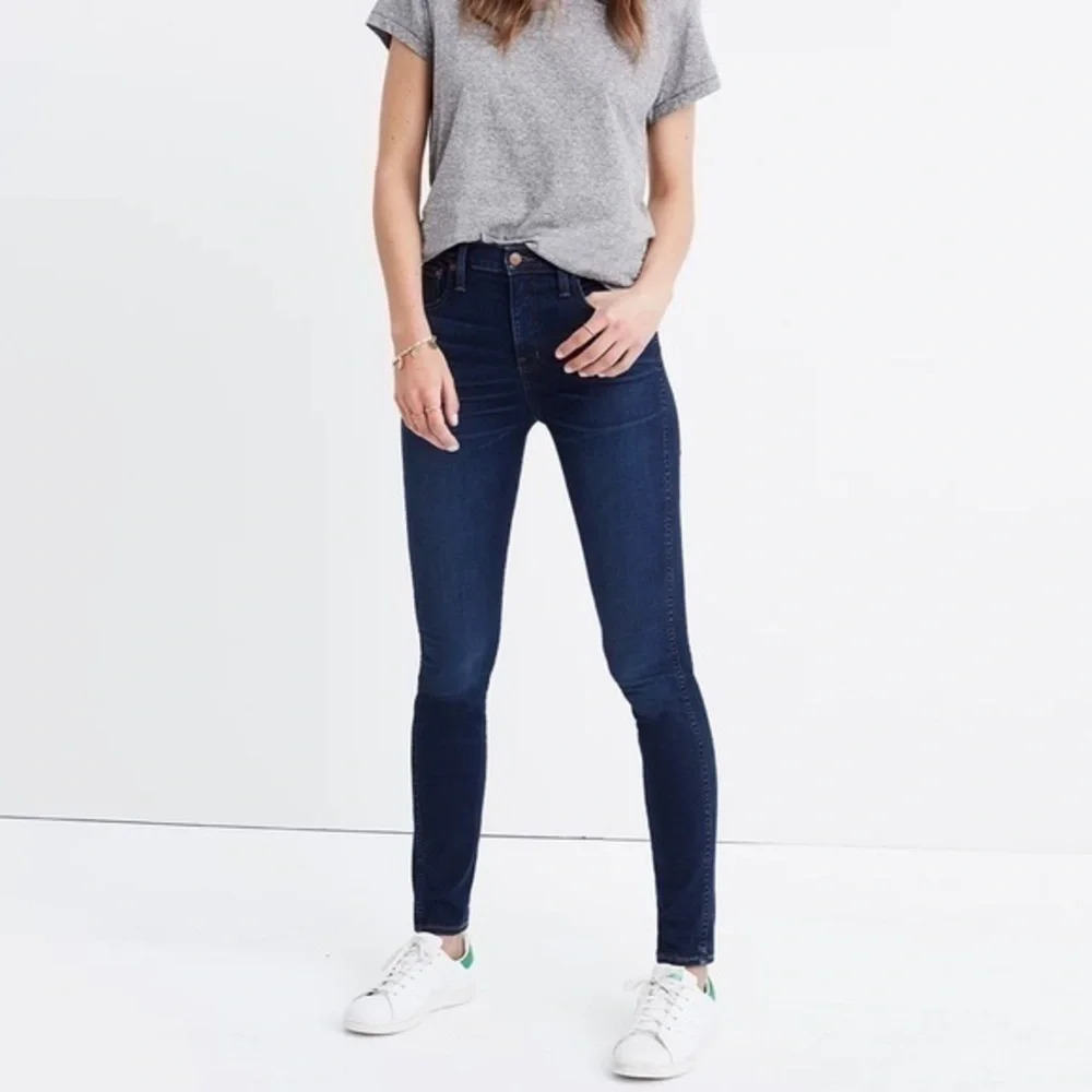 Madewell 10" High Rise Skinny Jeans Hayes Wash